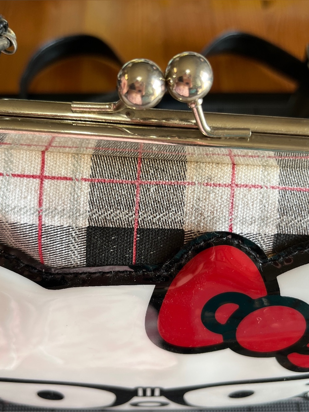 Hello Kitty Cross Body Bag by Loungefly and Toe Sox by Sanrio-Good to Fair cond - Picture 12 of 16
